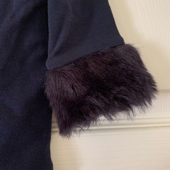 NWT Janie and Jack Baby Holiday Plaid Outfit, Tartan Leggings + Fur-Trim Top Set - Picture 4 of 9